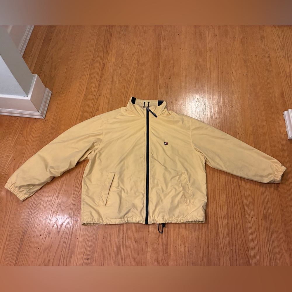 Tommy Hilfiger Men's Windbreaker in Yellow and Blue